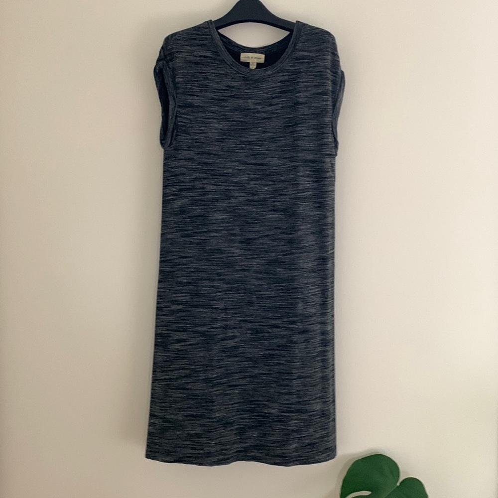 Anthropologie Cloth & Stone Grey Column Dress